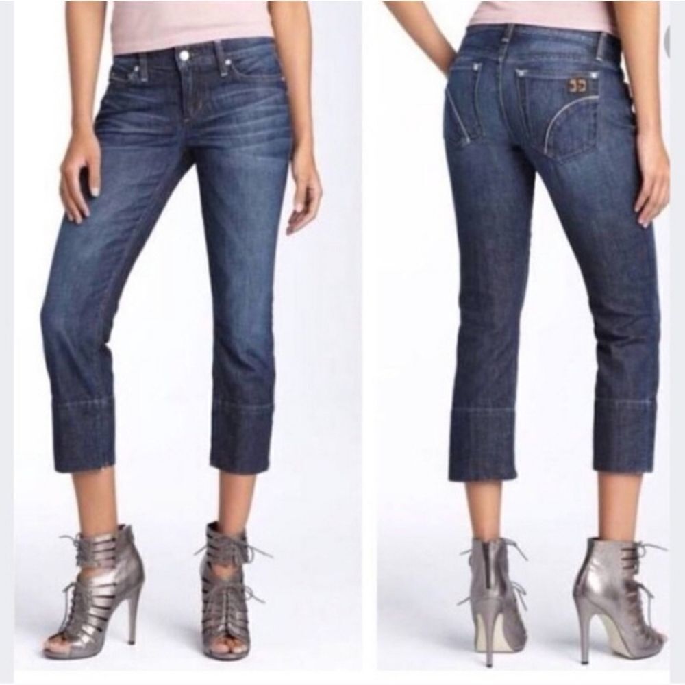 💜Anthropogie Joe's Jeans Socialite Kennedy Cuffed Capri Jeans Size 10/30